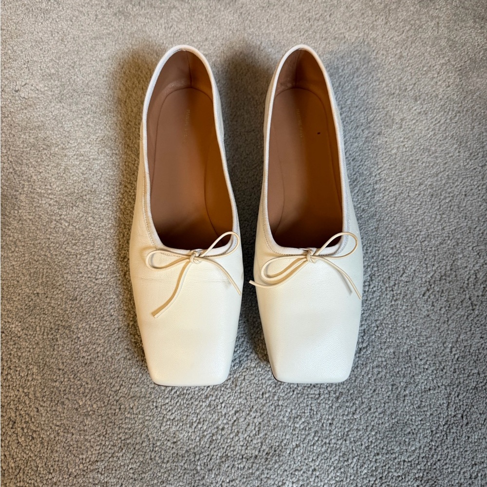 Mansur Gavriel Elegant Cream Women's Ballet Flats